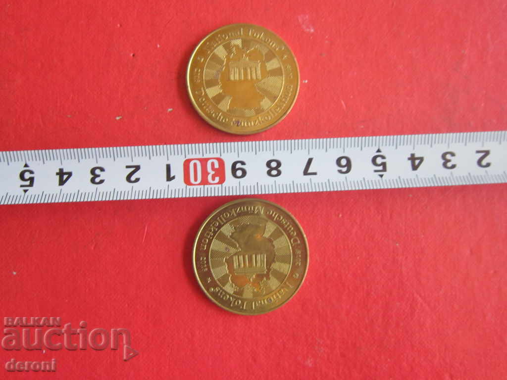 German gilded token tokens