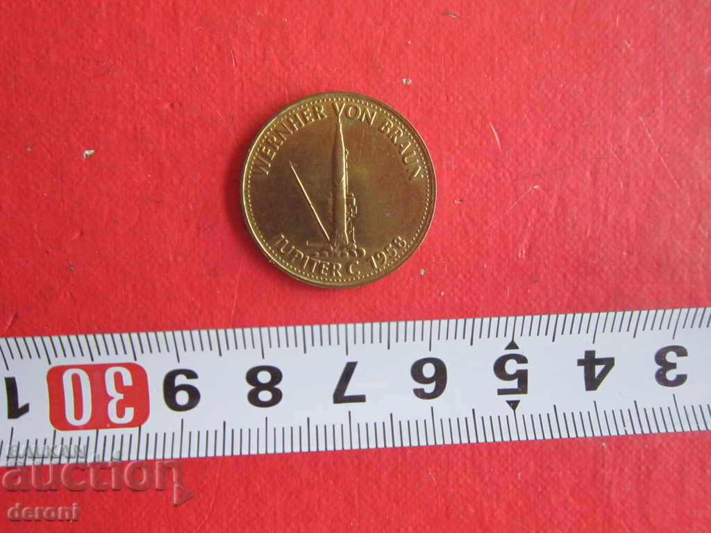 Gold-plated token Shell 1958 tokens