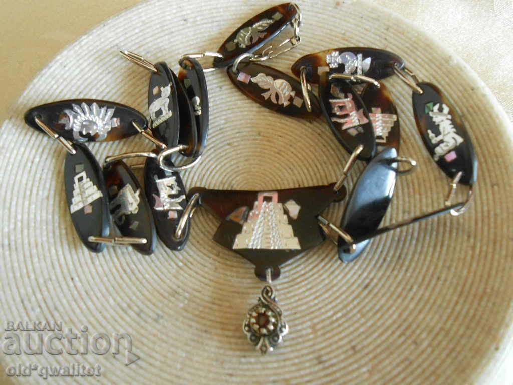 Silver and coruba bone necklace, Asia with price 197.00 BGN | € 100.72