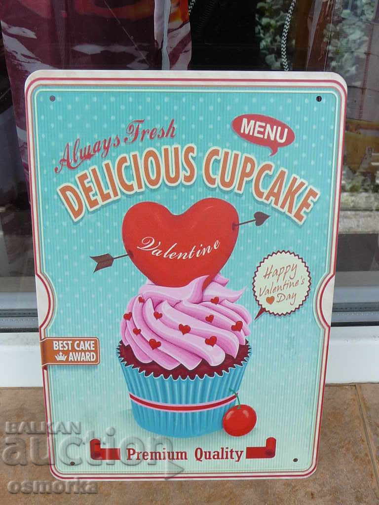 Metal plate food muffins cupcakes for the beloved the beloved