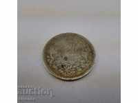 Bulgaria 50 stotinki 1883 monedă de argint # 3093
