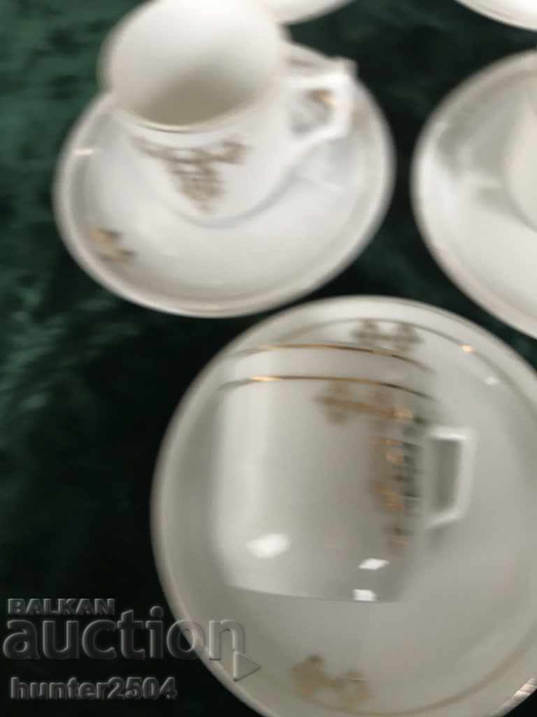 Cups with saucers-old bone china-Czechoslovakia with price 44.95 BGN | € 22.98 Cups with saucers-old bone china-Czechoslovakia with price 44.95 BGN | € 22.98