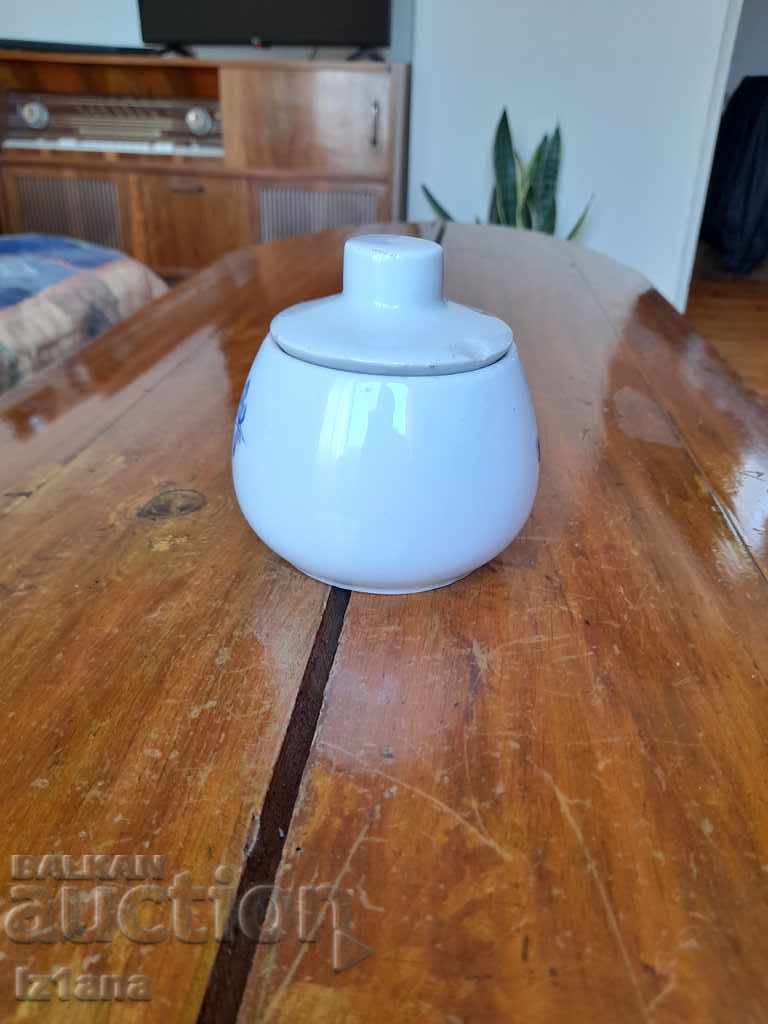 Old porcelain sugar bowl with price 5.00 BGN | € 2.56
