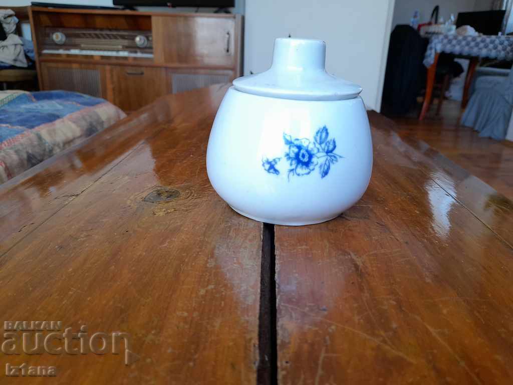 Auction  Old porcelain sugar bowl