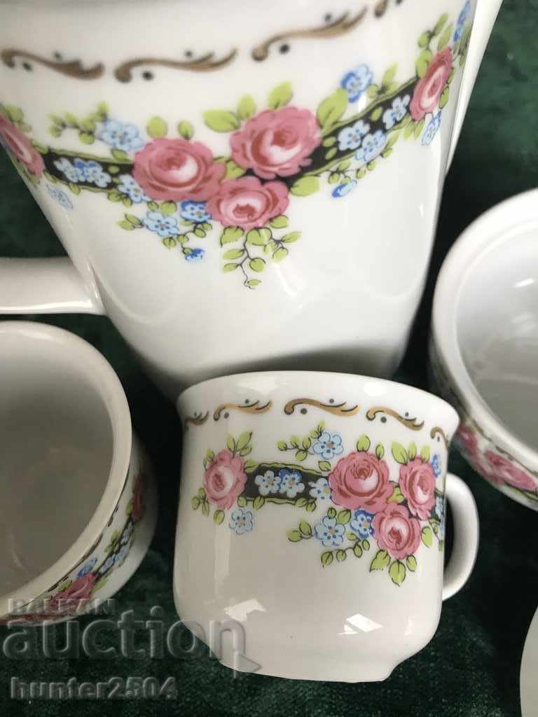 Auction Cups, jug and sugar bowl-marked Auction Cups, jug and sugar bowl-marked