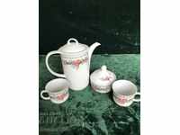 Cups, jug and sugar bowl-marked