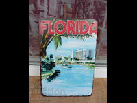 Metal sign Florida Florida cruises coabi hotels buildings