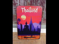 Metal sign Thailand exotic excursion Far East cool