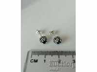 New silver flower earrings