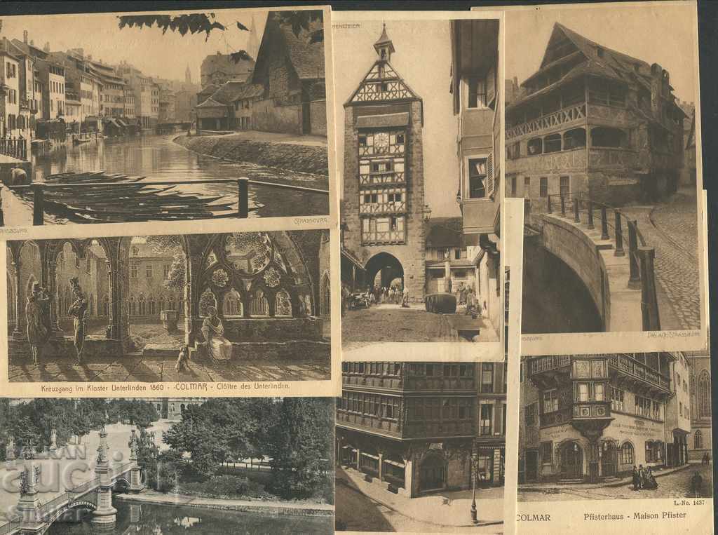 Alsace 1900-20 - 8 blank cards