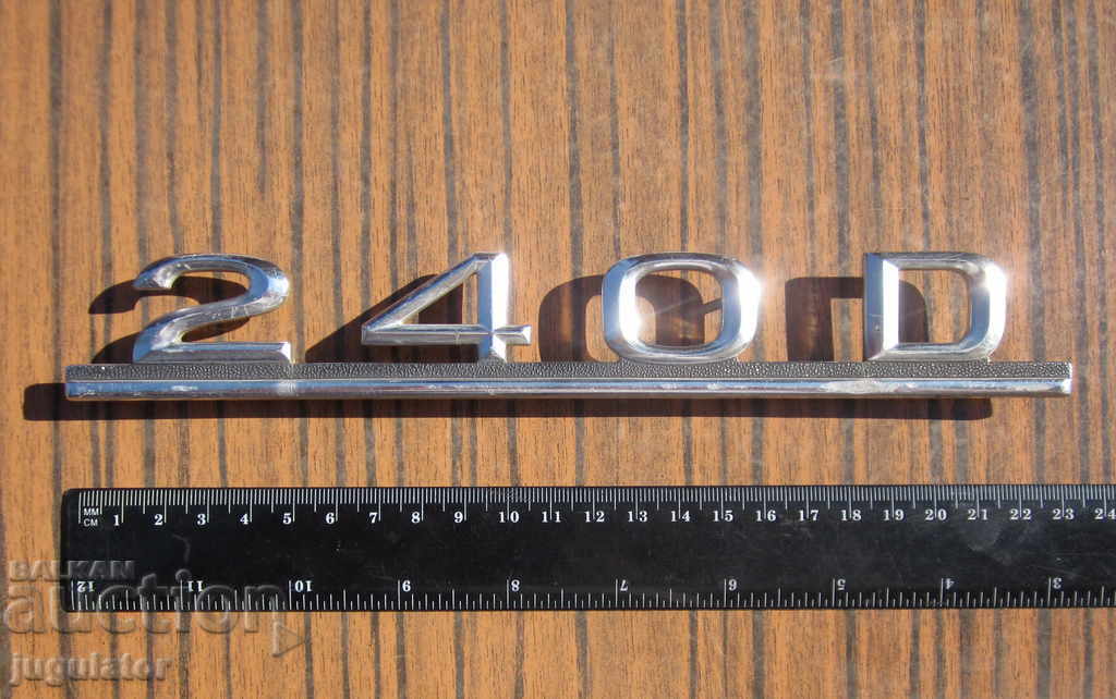 old emblem for retro car mercedes 240 D with price 25.00 BGN | € 12.78 old emblem for retro car mercedes 240 D with price 25.00 BGN | € 12.78