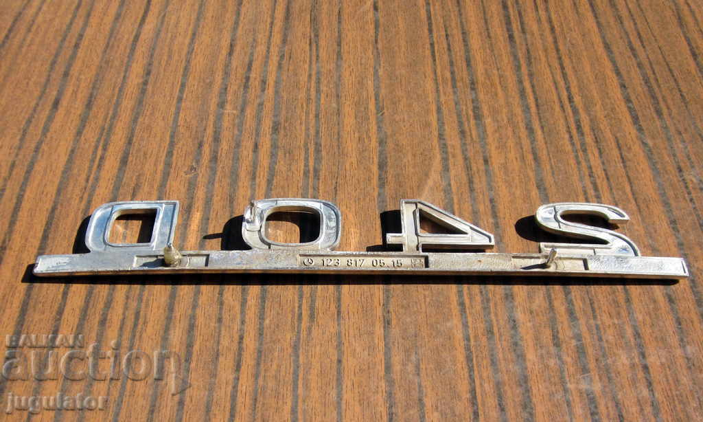 Delivery of old emblem for retro car mercedes 240 D Delivery of old emblem for retro car mercedes 240 D