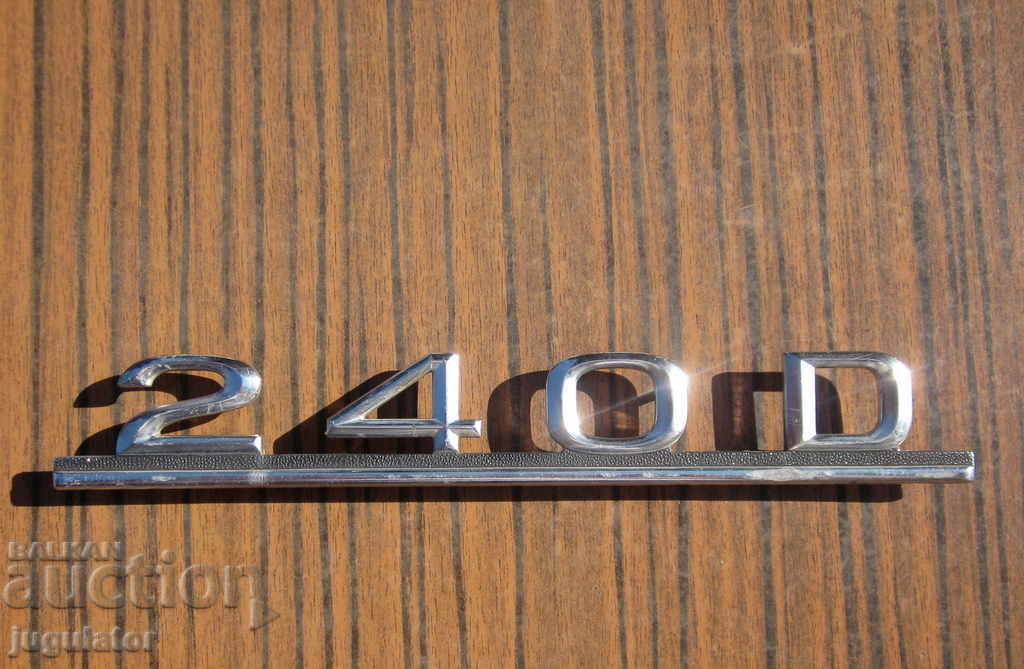 old emblem for retro car mercedes 240 D