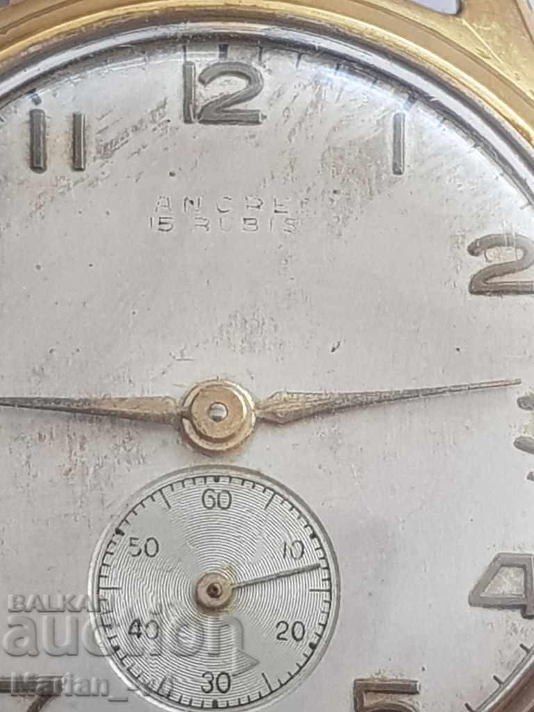 Men's gold plated mechanical watch anker 15 jewels with price 70.00 BGN | € 35.79 Men's gold plated mechanical watch anker 15 jewels with price 70.00 BGN | € 35.79