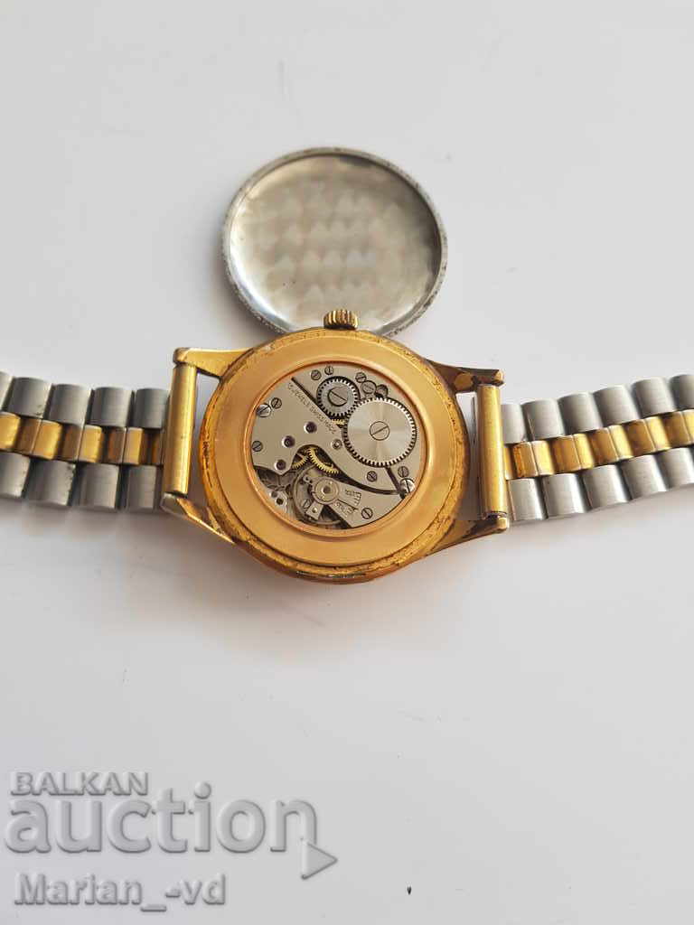 Auction Men's gold plated mechanical watch anker 15 jewels Auction Men's gold plated mechanical watch anker 15 jewels