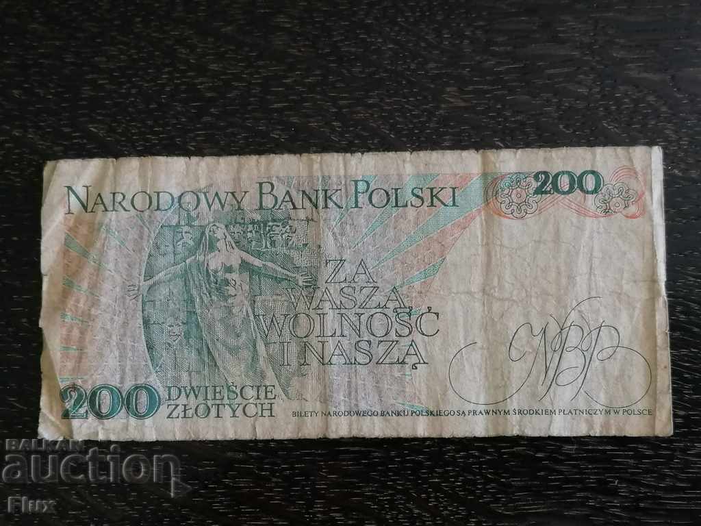 Banknote - Poland - PLN 200 | 1986 with price 2.85 BGN | € 1.46 Banknote - Poland - PLN 200 | 1986 with price 2.85 BGN | € 1.46