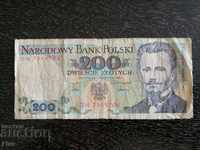 Bancnotă - Polonia - 200 PLN | 1986.