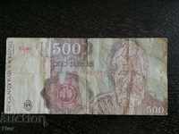 Banknote - Romania - 500 lei 1991