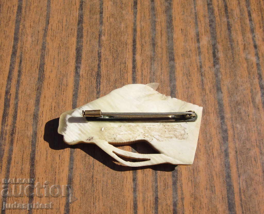 Bulgarian Revival bone brooch jewelry horse head - 6 Bulgarian Revival bone brooch jewelry horse head - 6