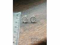 New silver earrings Bulgari