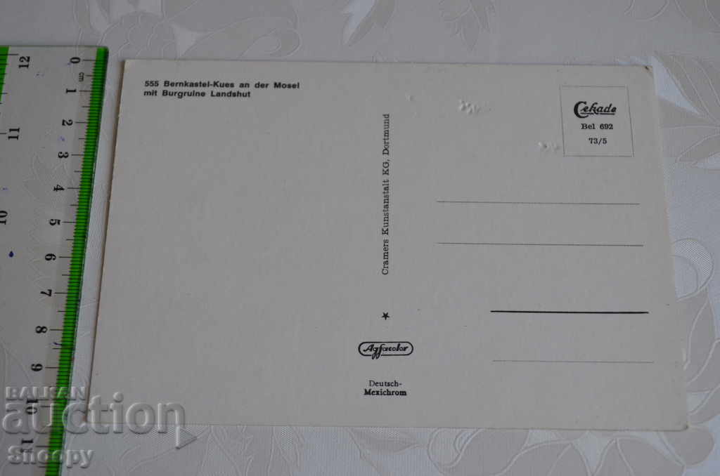 Auction Postcard: Bernkastell-Kues an der Mosel Auction Postcard: Bernkastell-Kues an der Mosel