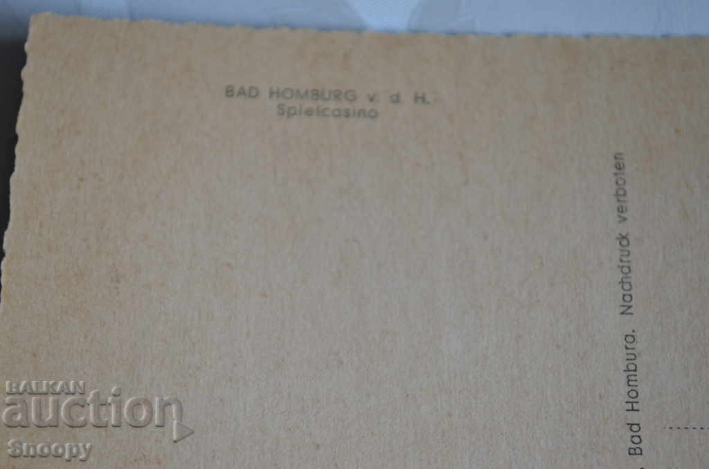 Delivery of Postcard: Bad Homburg Spielcasino Delivery of Postcard: Bad Homburg Spielcasino