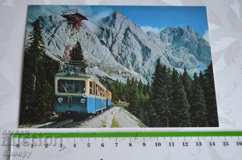 Καρτ ποστάλ: Bayr.Zugspitzbahn mit Seilbahn με τιμή 2.00 BGN | € 1.02 Καρτ ποστάλ: Bayr.Zugspitzbahn mit Seilbahn με τιμή 2.00 BGN | € 1.02