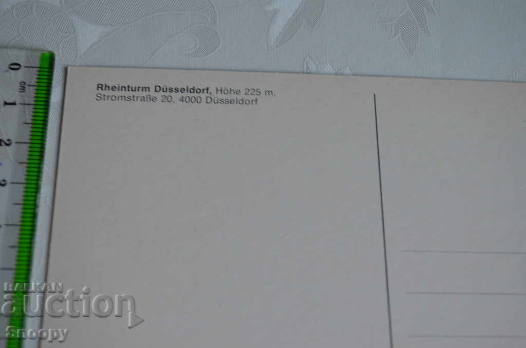 Delivery of Postcard: Rheinturm Duesseldorf Delivery of Postcard: Rheinturm Duesseldorf