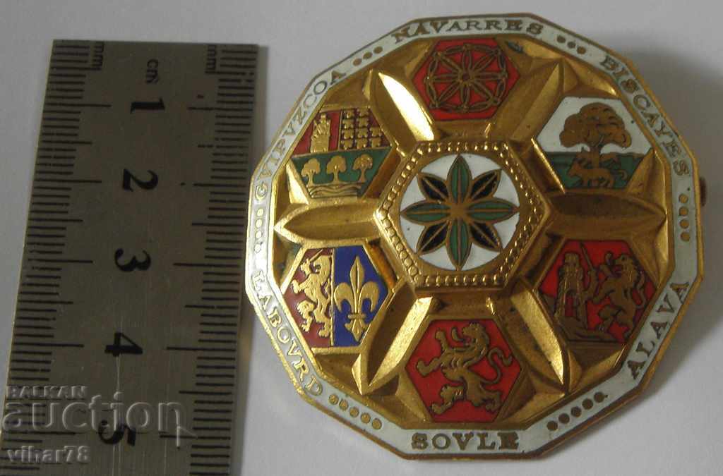 Auction OLD BIG Enamelled badge Auction OLD BIG Enamelled badge