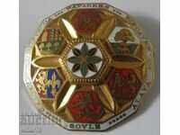 Old LARGE enameled badge