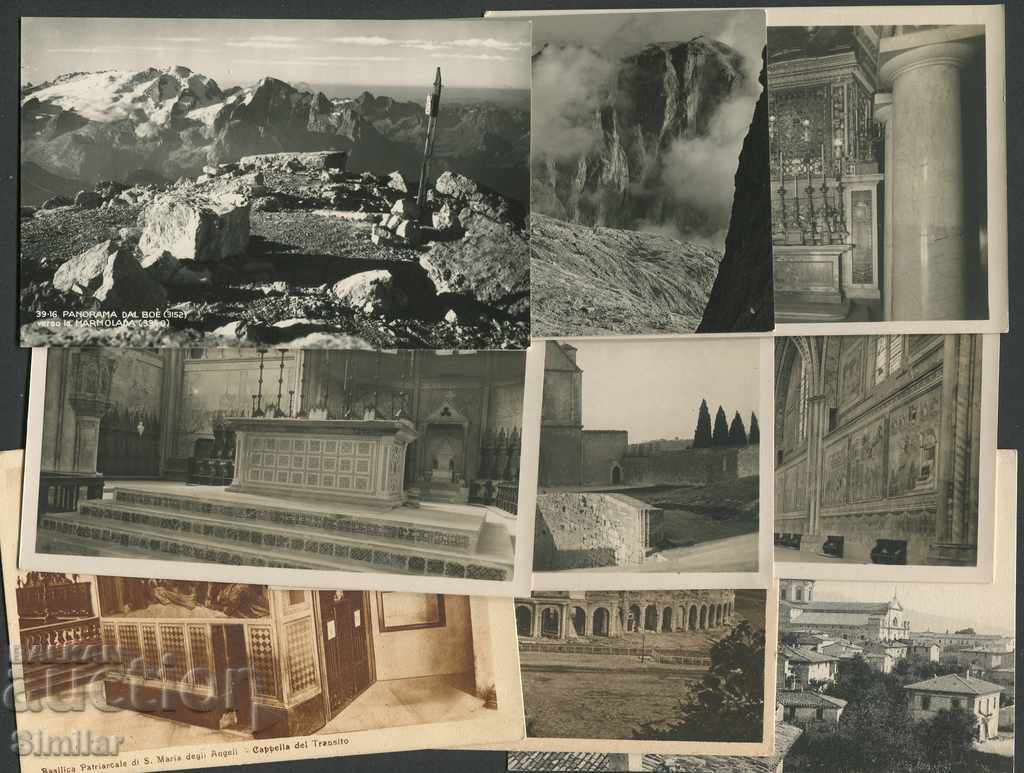 Италия 1900-65г. - 9 чисти картички