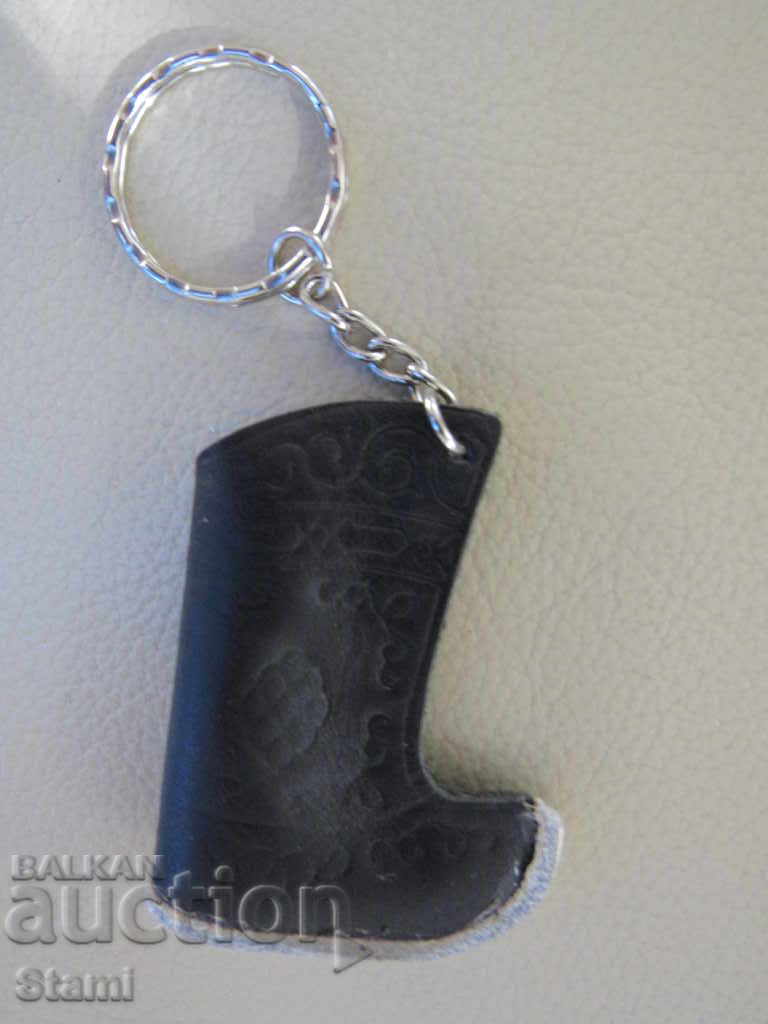 Leather key chain - Mongolia boot with price 8.00 BGN | € 4.09