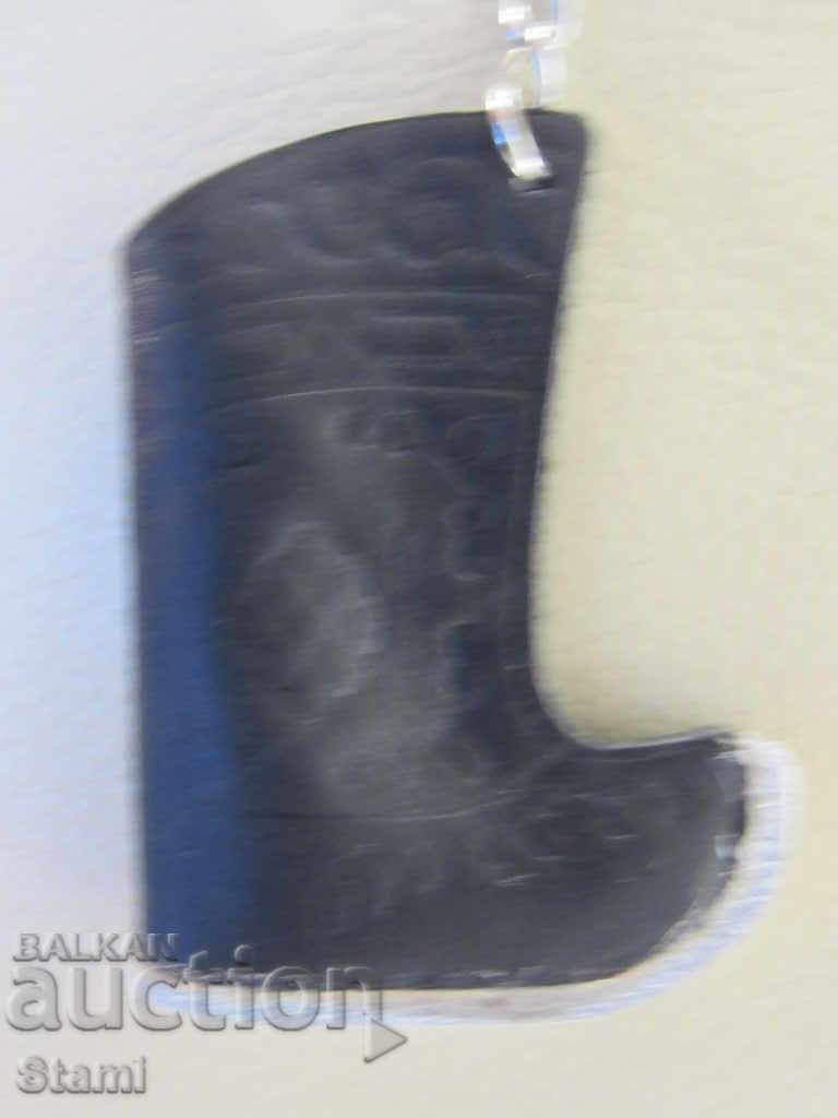 Leather key chain - Mongolia boot - 5