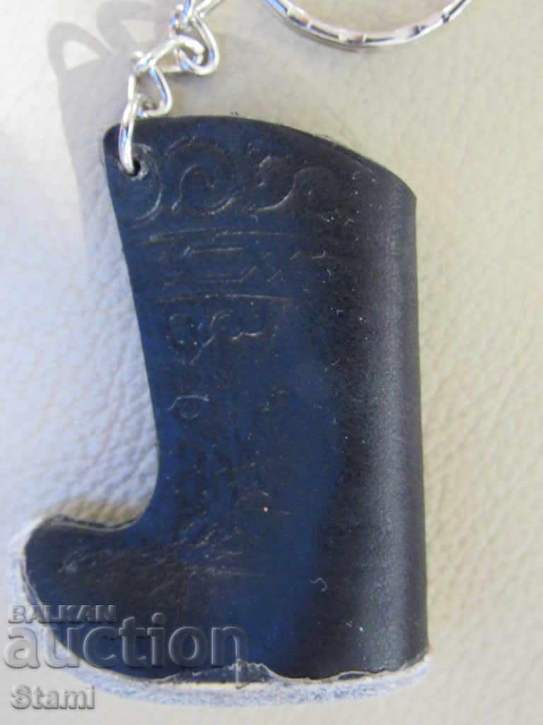 Leather key chain - Mongolia boot - 6