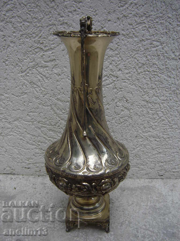 BEAUTIFUL OLD SILVER-PLATED VASE with price € 38.00 | 74.32 BGN BEAUTIFUL OLD SILVER-PLATED VASE with price € 38.00 | 74.32 BGN