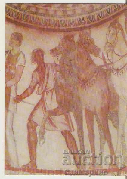 Card Bulgaria Kazanlak Thracian tomb Mural9 *