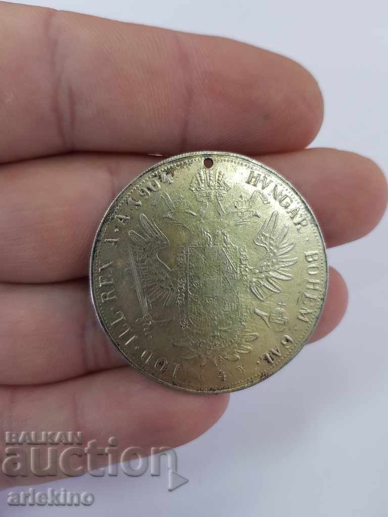 Auction Silver coin pendar Austria 1904 Auction Silver coin pendar Austria 1904