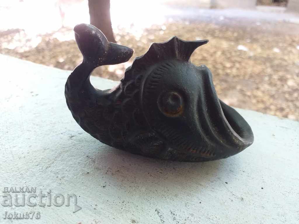 Auction Lovely old cast iron fish figurine Auction Lovely old cast iron fish figurine