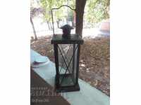 Old metal candle lantern