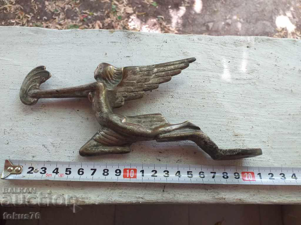 Extremely rare old bronze emblem for an old Pontiac - 5 Extremely rare old bronze emblem for an old Pontiac - 5