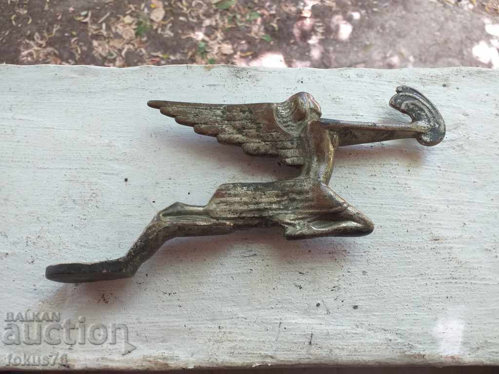 Extremely rare old bronze emblem for an old Pontiac
