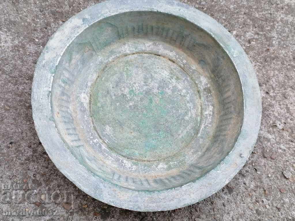 Vechi cositorit Saha, castron, bazin, oală de cupru, cupru - 5 Vechi cositorit Saha, castron, bazin, oală de cupru, cupru - 5