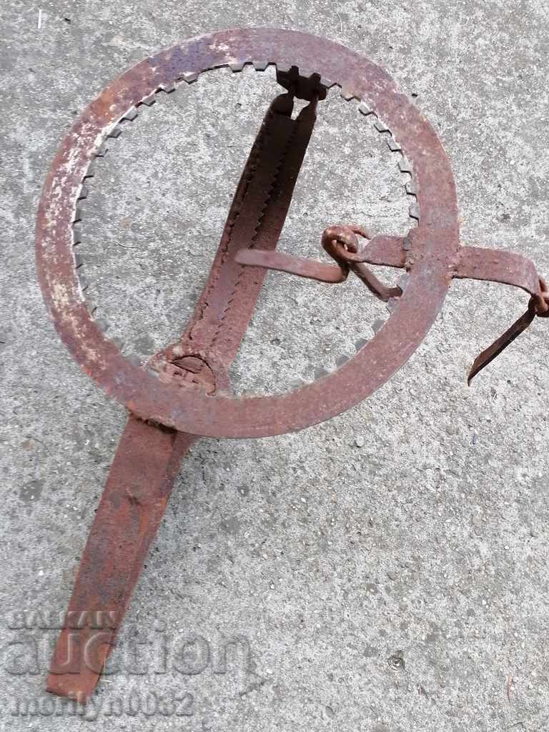 Old hand forged trap, wrought iron with price 53.00 BGN | € 27.10
