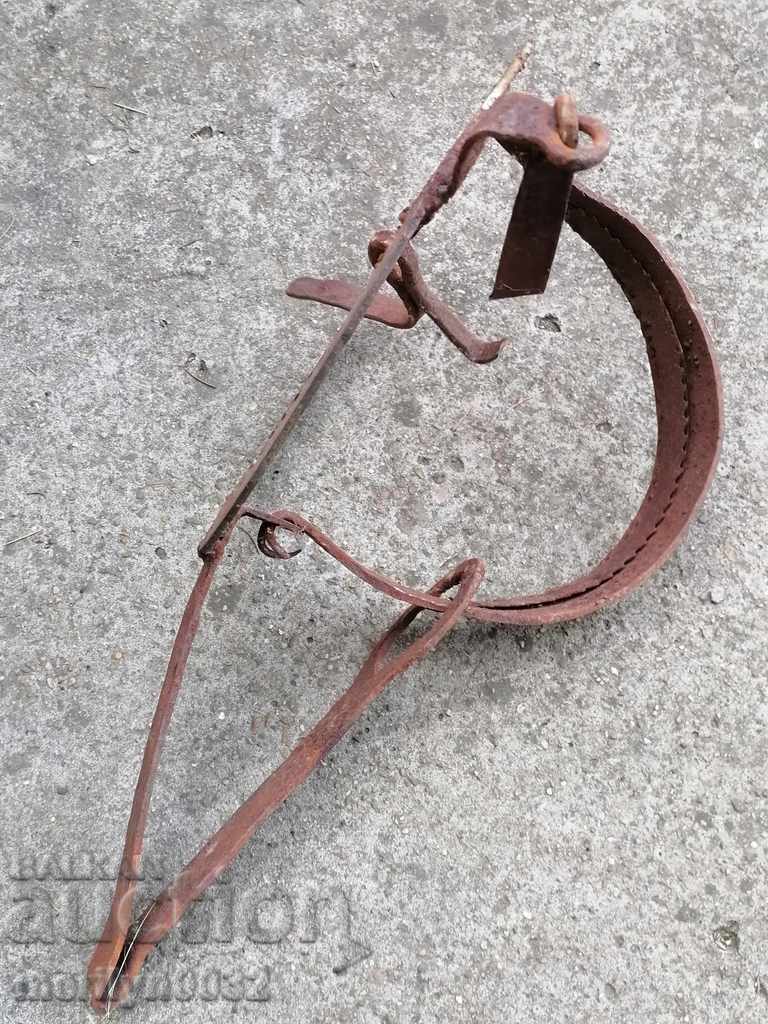 Delivery of Old hand forged trap, wrought iron