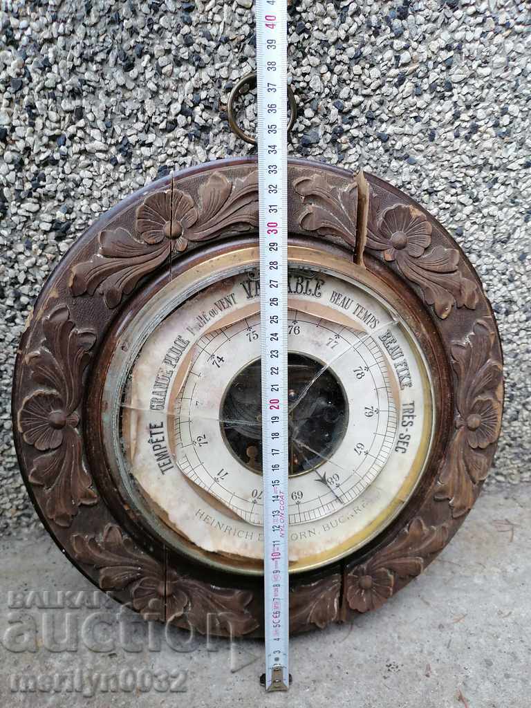 Auction Barometer Kingdom of Romania late 19th century Auction Barometer Kingdom of Romania late 19th century