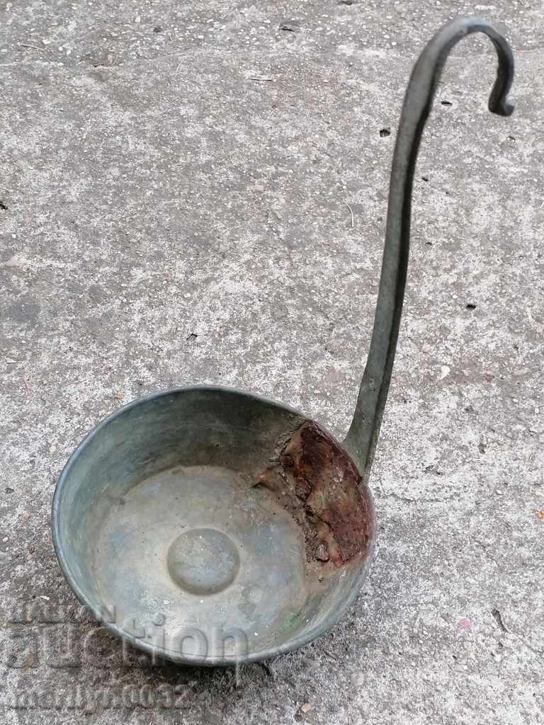 Old copper ladle copper, copper vessel, yamak kishkil cap with price 59.00 BGN | € 30.17 Old copper ladle copper, copper vessel, yamak kishkil cap with price 59.00 BGN | € 30.17