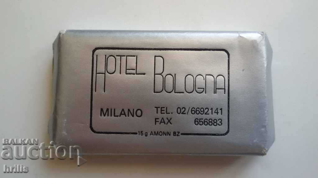 OLD HOTEL SOAP FROM THE 70'S, HOTEL BOLOGNA - MILAN
