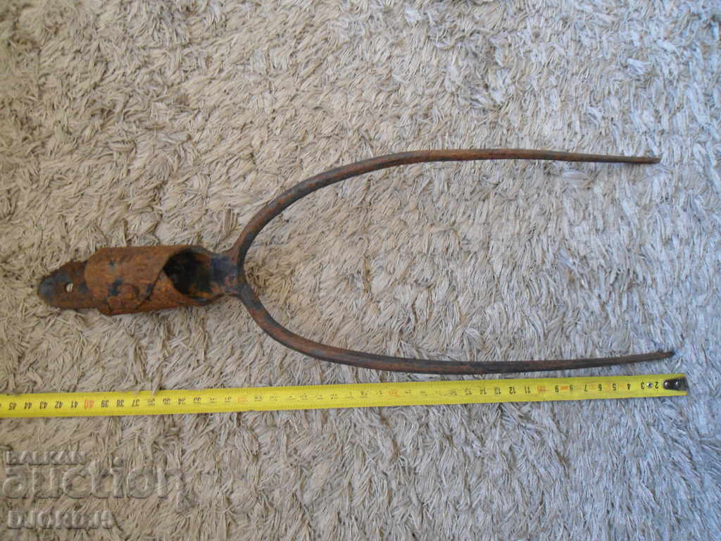 Old tool, pitchfork, two-horned - 5