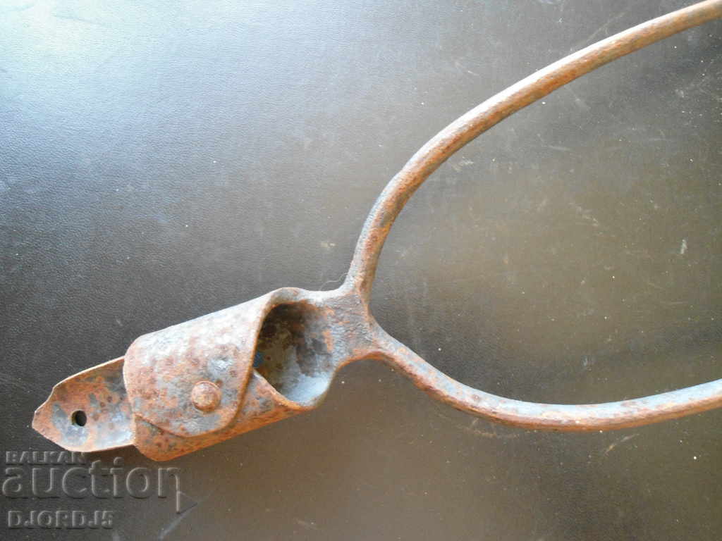 Delivery of Old tool, pitchfork, two-horned