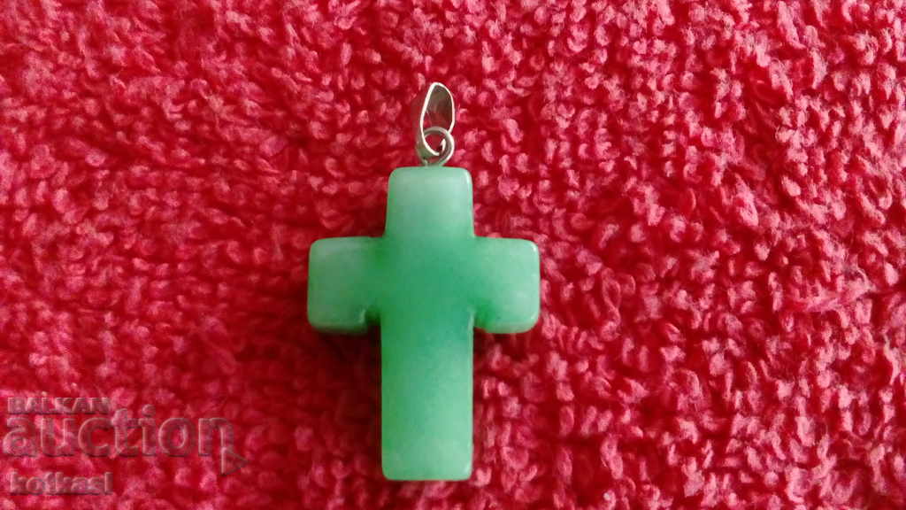 Natural Jade Pendant Cross Faith God Orthodoxy Orthodox with price 25.50 BGN | € 13.04 Natural Jade Pendant Cross Faith God Orthodoxy Orthodox with price 25.50 BGN | € 13.04